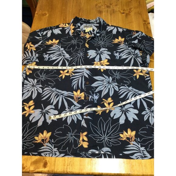 Big Dogs Hawaiian Button Up Shirt Size XL Tropical Floral Short Sleeve Resort - Picture 7 of 8